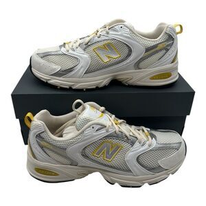 New Balance 530 Running Shoes Mens 9.5 D‎ Womens 11 White Yellow Ginger Lemon